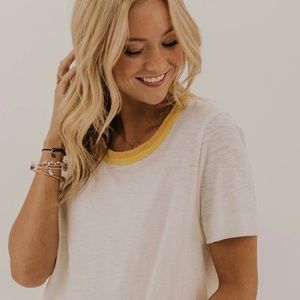 New Women’s Eliza Classic Tee Size L Peach